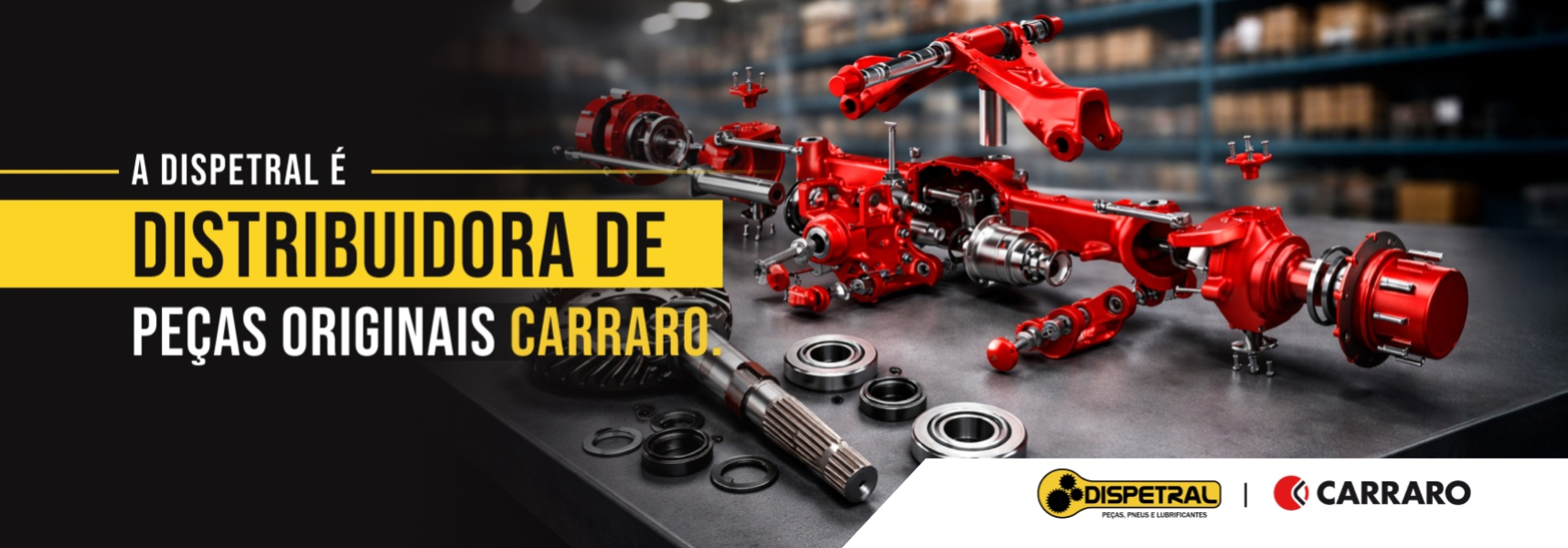 A Dispetral é distribuidora de peças originais Carraro