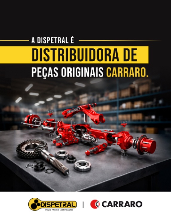 A Dispetral é distribuidora de peças originais Carraro